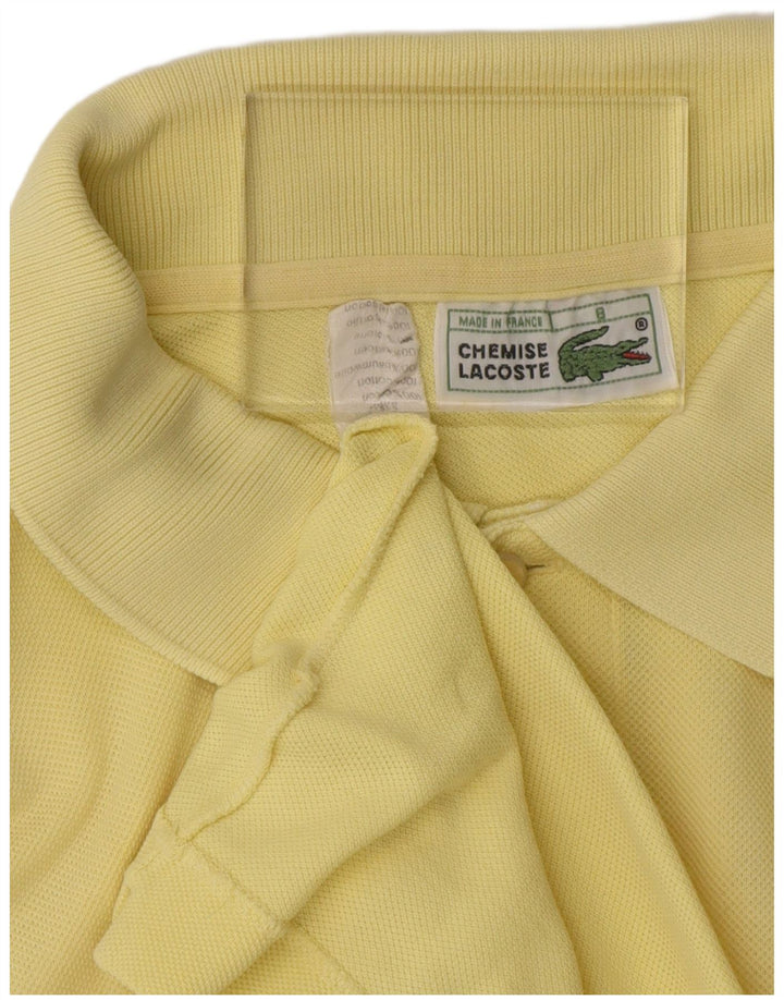 Polo Lacoste para hombre talla 8 3XL algodón amarillo