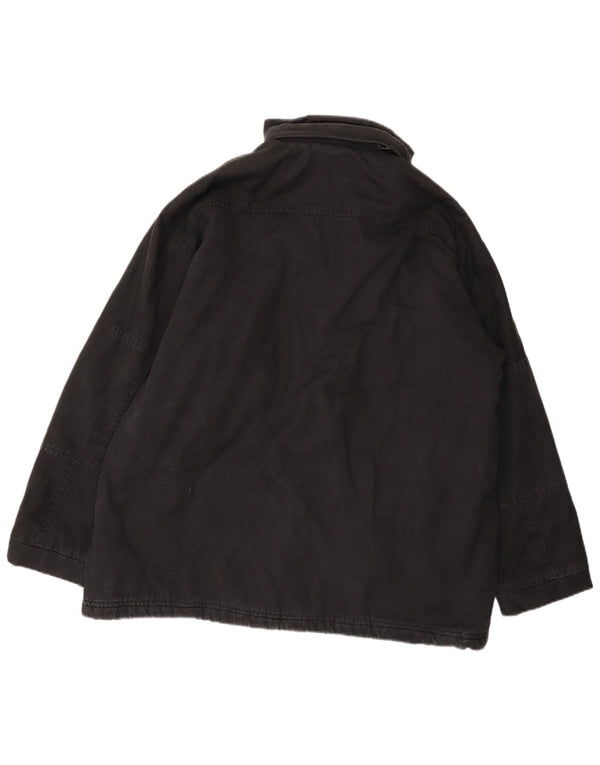 Champion Chaqueta cortavientos holgada con capucha para hombre UK 40 Large Black