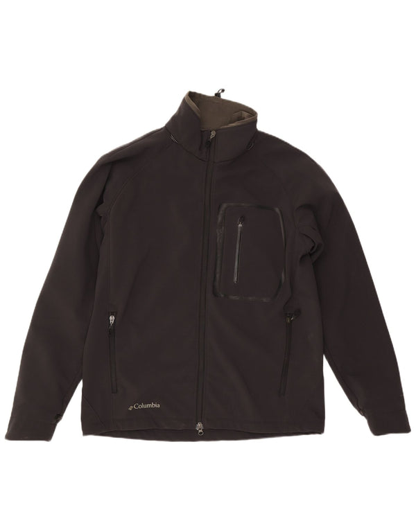 Columbia Chaqueta cortavientos Interchange para hombre UK 40 Large Nylon negro