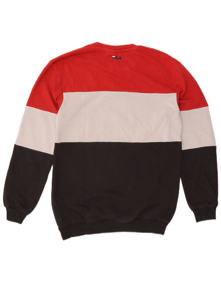 Fila Sudadera gráfica para hombre Jumper XS Algodón multicolor con bloques de color