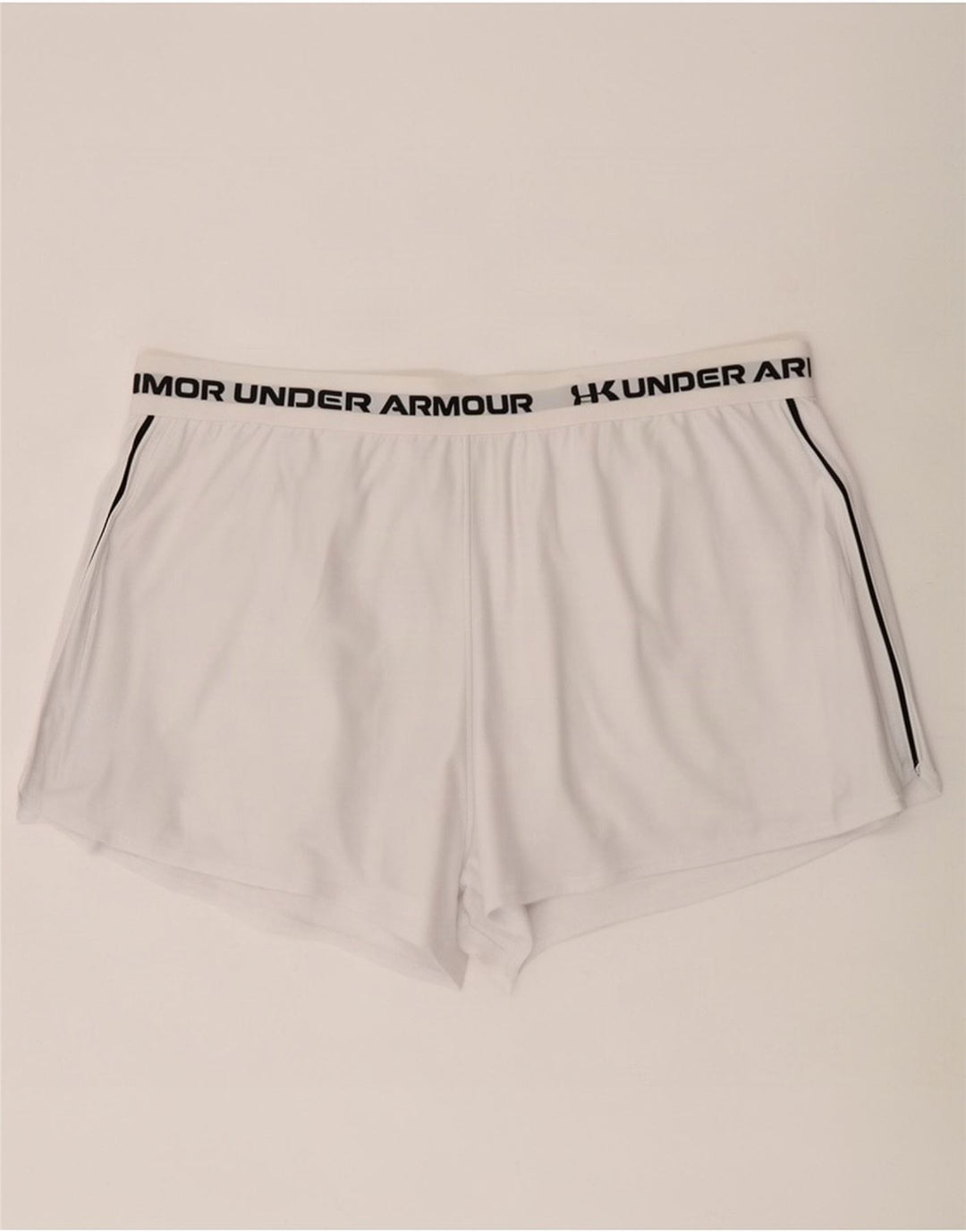 Under Armour Pantalones cortos deportivos gráficos para mujer UK 20 2XL Poliéster blanco