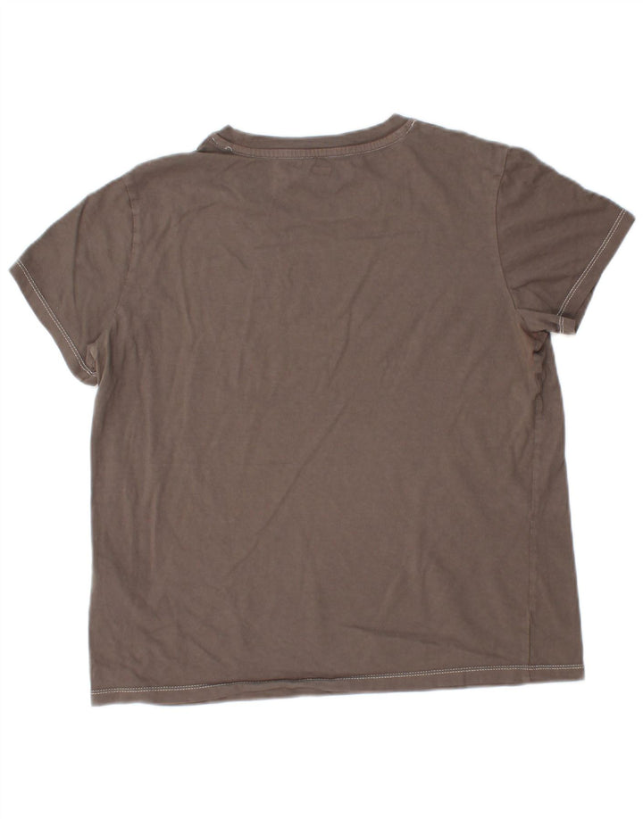 Levi's Camiseta gráfica para mujer Top UK 44 Algodón gris medio