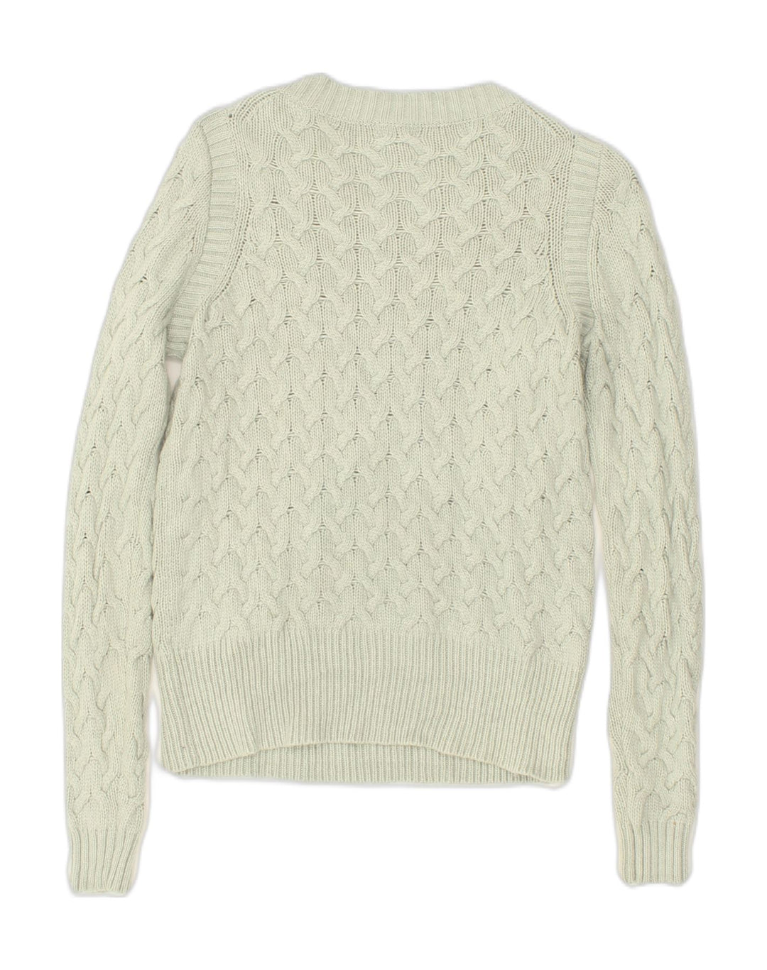 J. CREW Womens Crew Neck Jumper Sweater UK 10 Small Grey Viscose | Vintage J. Crew | Thrift | Second-Hand J. Crew | Used Clothing | Messina Hembry 