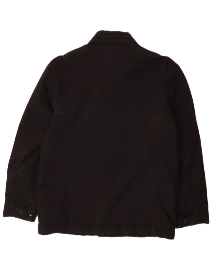 Tommy Hilfiger Chaqueta militar para hombre UK 38 Mediana Poliéster negro