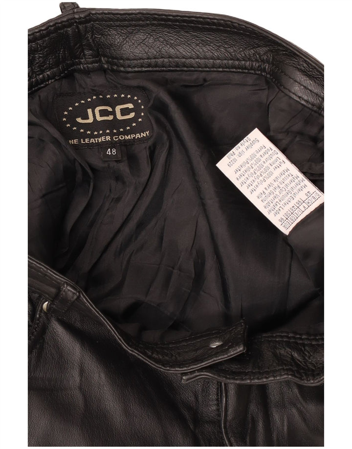 JCC Pantalones casuales rectos para hombre IT 48 Medium W32 L32 Negro
