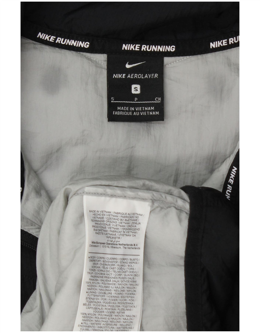 Nike - Chaqueta acolchada con capucha para mujer, talla S, nailon negro