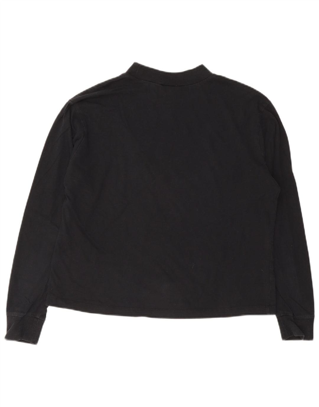Nike - Camiseta de manga larga para mujer, talla 40, talla pequeña, algodón negro