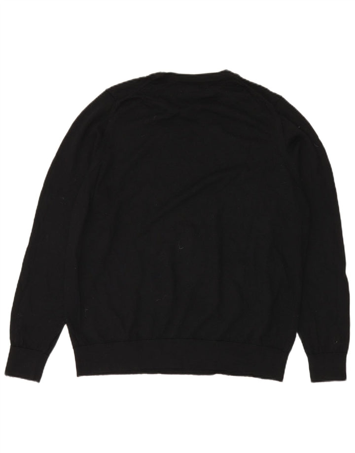 MARKS & SPENCER Suéter tipo jersey con cuello redondo para mujer UK 20 2XL Negro