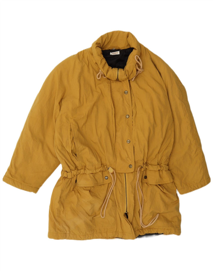 Yorn Abrigo cortavientos para mujer UK 46 Grande Amarillo