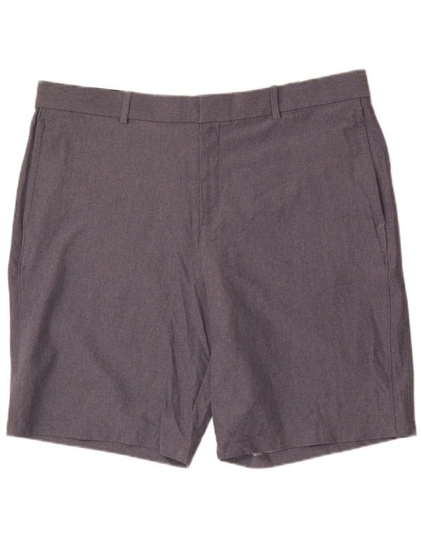 Nike Pantalones cortos chinos de ajuste estándar para hombre W38 XL Poliéster gris