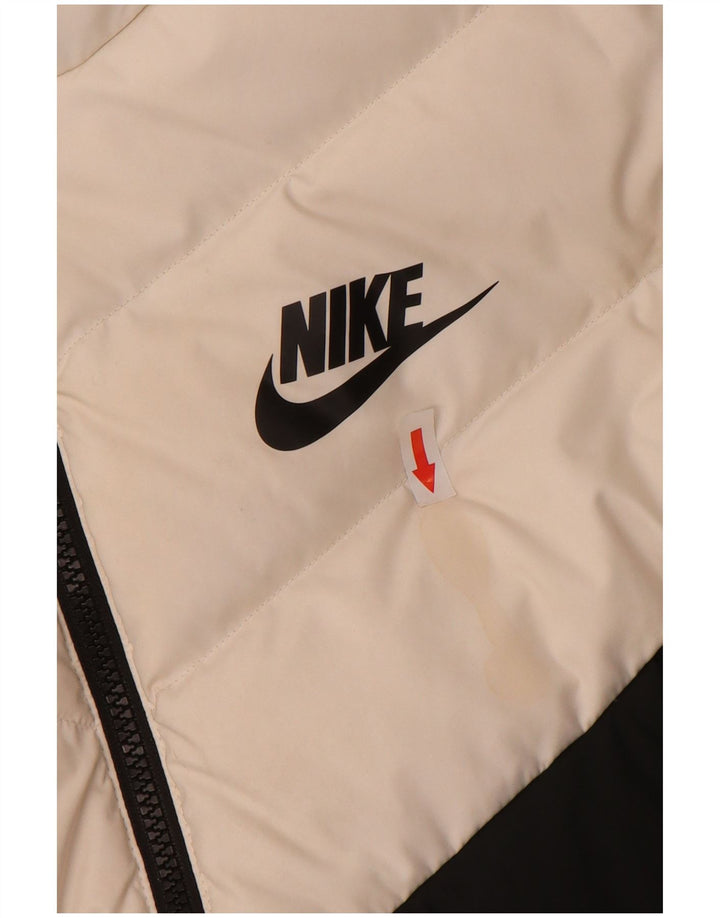 NIKE Chaqueta acolchada con capucha para hombre UK 36 Small Multicolor Colorblock