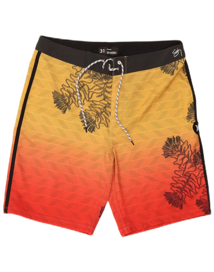 HURLEY Bañador Hombre Poliéster Floral Amarillo Medio