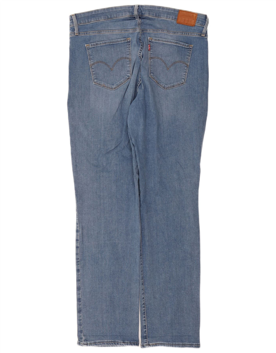 Levi's Mujer 314 Shaping Straight Jeans W36 L32 Algodón Azul