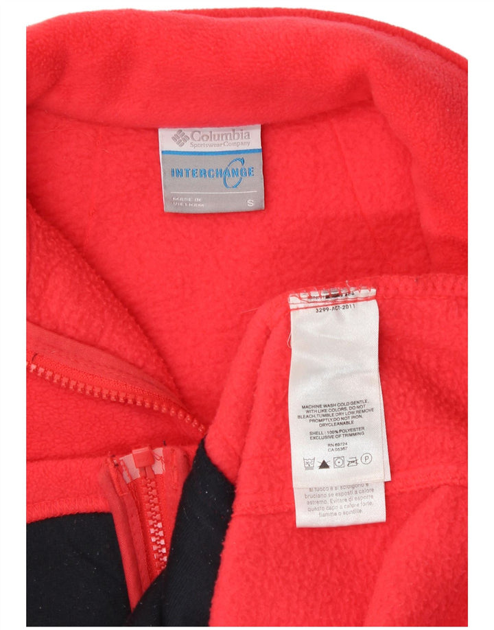 Columbia Chaqueta polar para mujer UK 10 Small Poliéster rojo