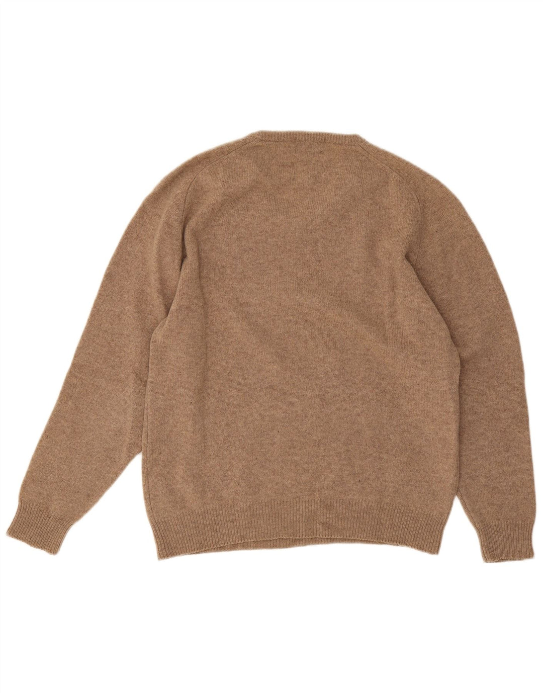 Kappa Hombre Jersey Con Cuello En V De Lana De Cordero Beige Medio
