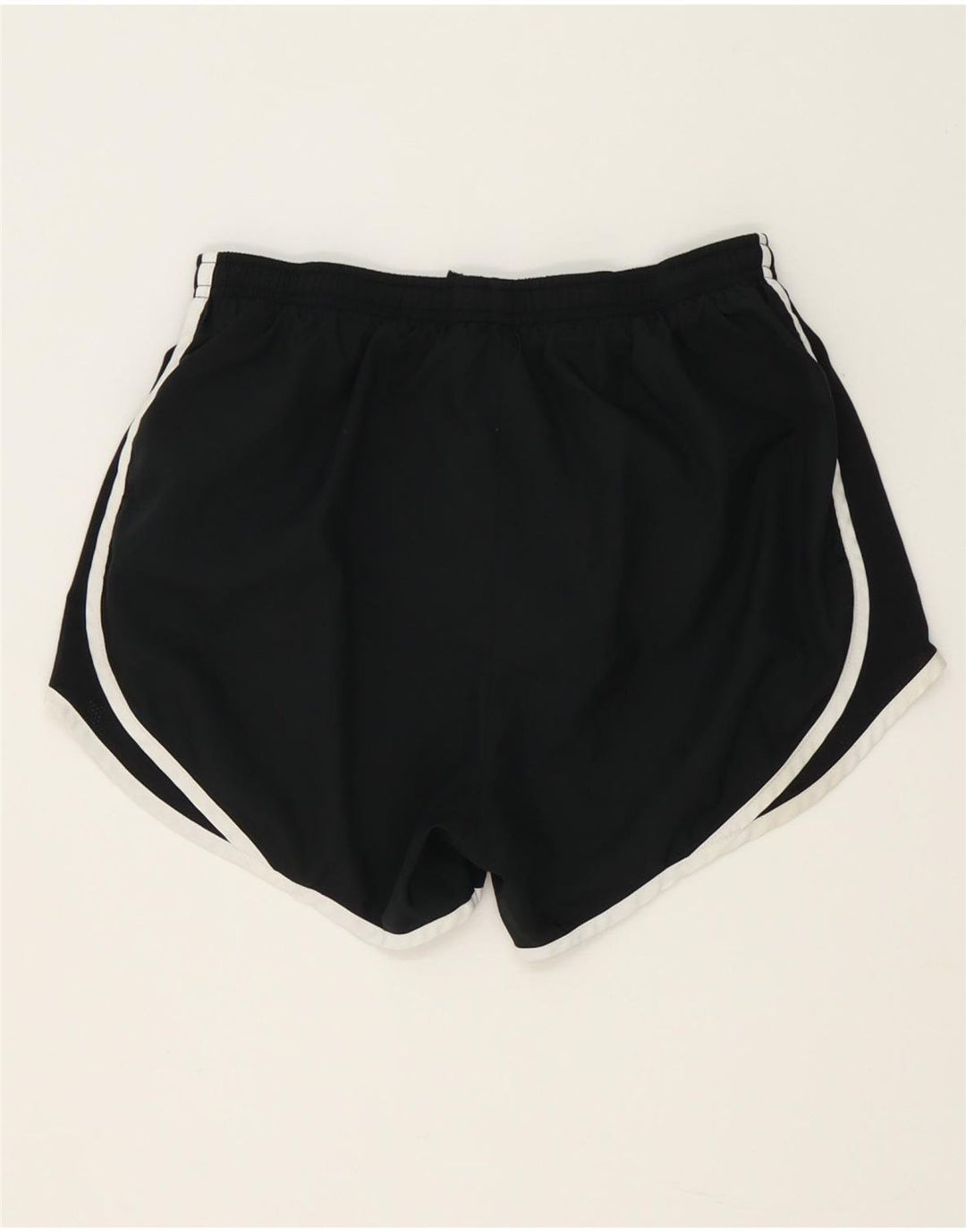 Nike Pantalones cortos deportivos Dri Fit para mujer UK 8 Small Poliéster negro