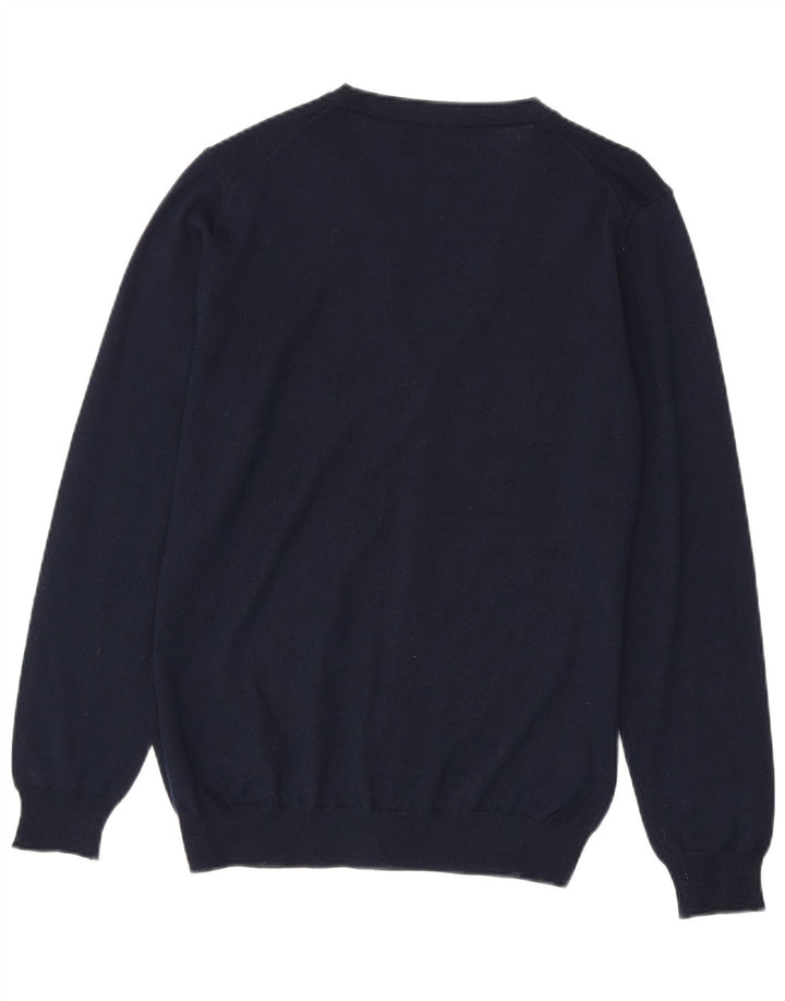 Marks & Spencer - Cárdigan para hombre, talla pequeña, acrílico azul marino