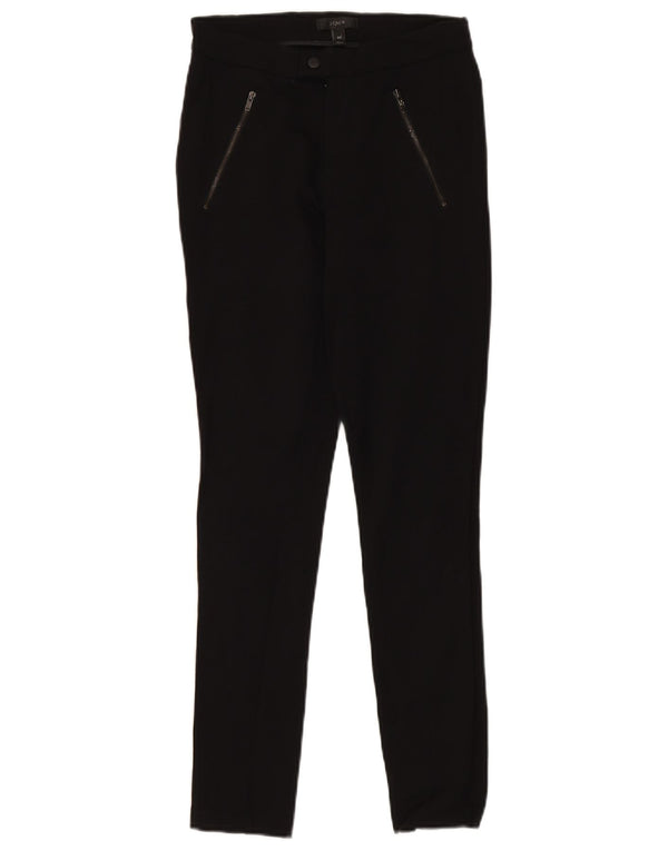 J. Crew Pantalones pitillo para mujer US 0 XS W26 L28 Viscosa negra