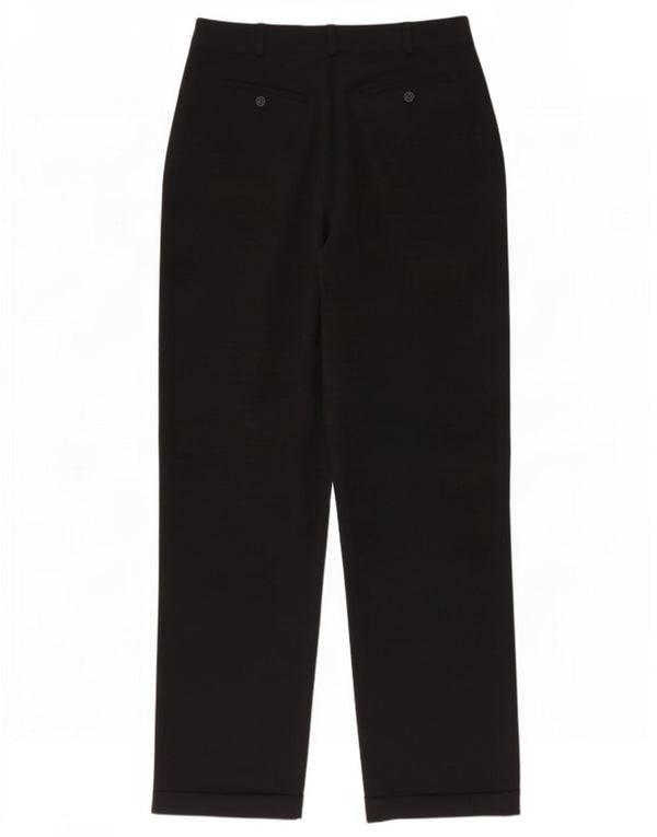 Max Mara - Pantalones casuales de cintura alta para mujer, talla 10 W27 L31, color negro