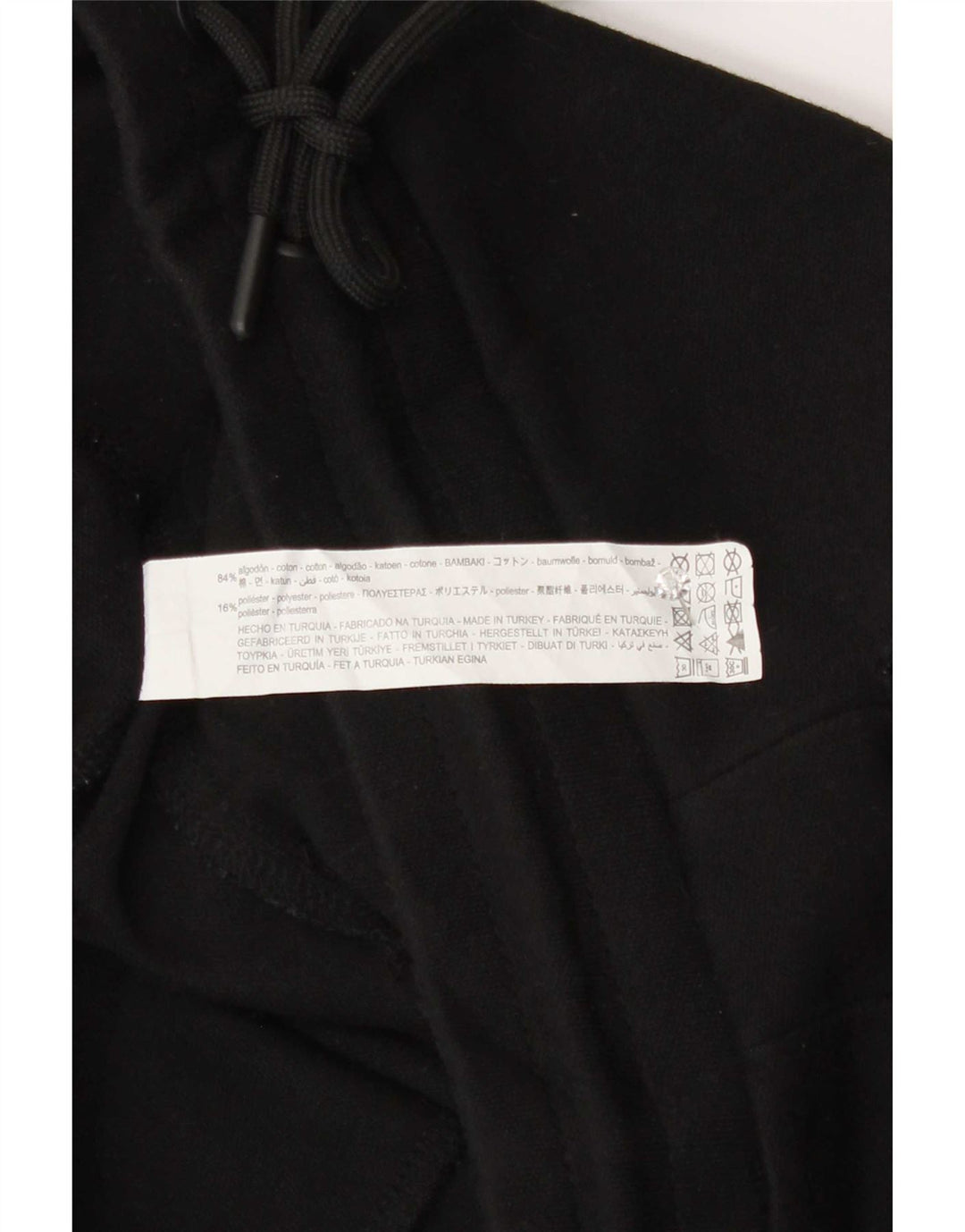 Zara Hombre Shorts Deportivos Medianos Algodón Negro