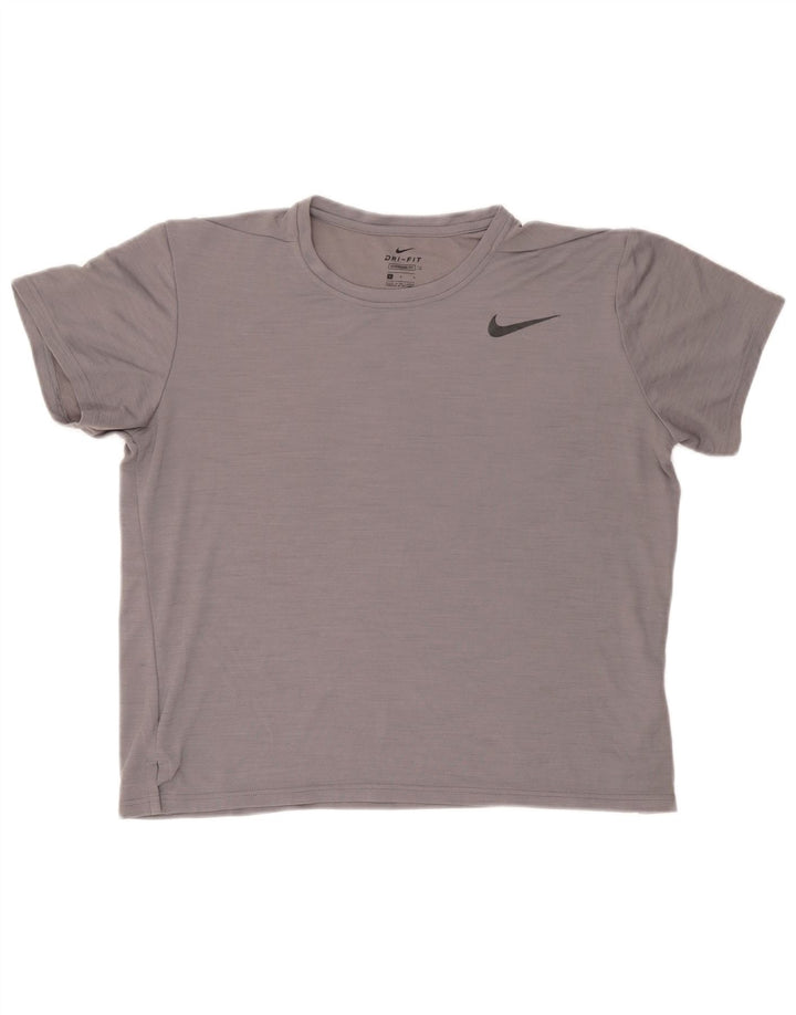 Camiseta Nike Hombre Top Grande Gris Poliéster