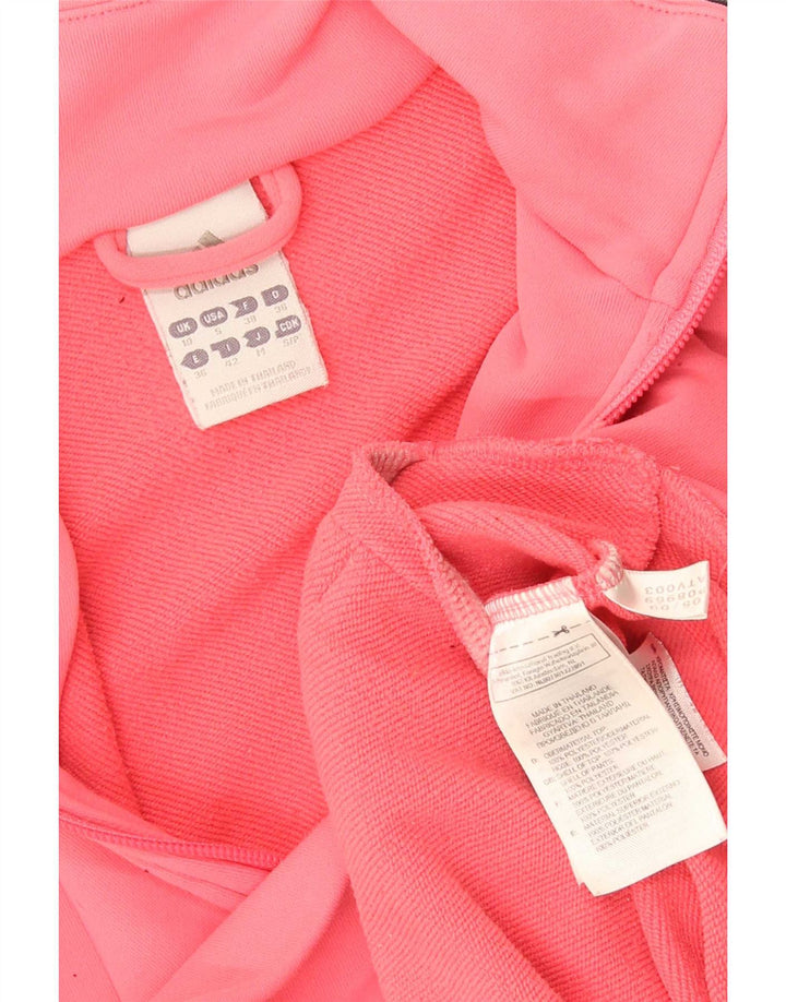Adidas - Chaqueta de chándal para mujer, talla 10, poliéster rosa pequeño