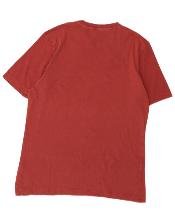 Adidas - Camiseta gráfica para hombre, talla pequeña, algodón granate