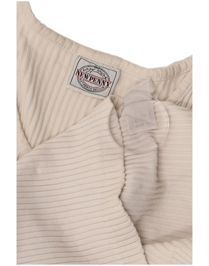 Newpenny Top Mujer Manga Larga UK 42 Medio Blanco