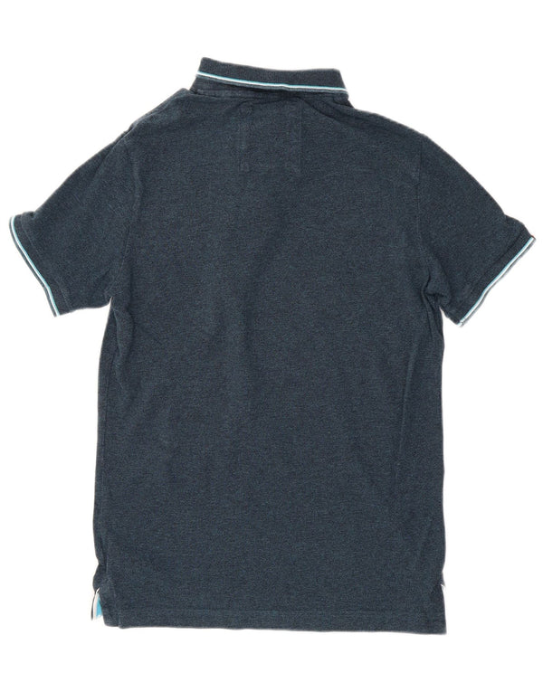 SUPERDRY Polo Hombre Algodón Azul Marino Medio