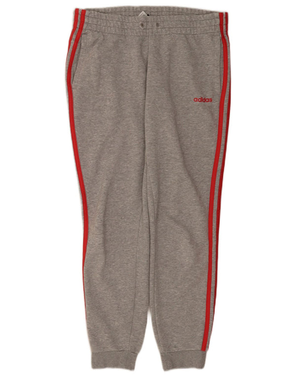Adidas Pantalones de chándal para mujer Joggers UK 12/14 Algodón gris medio