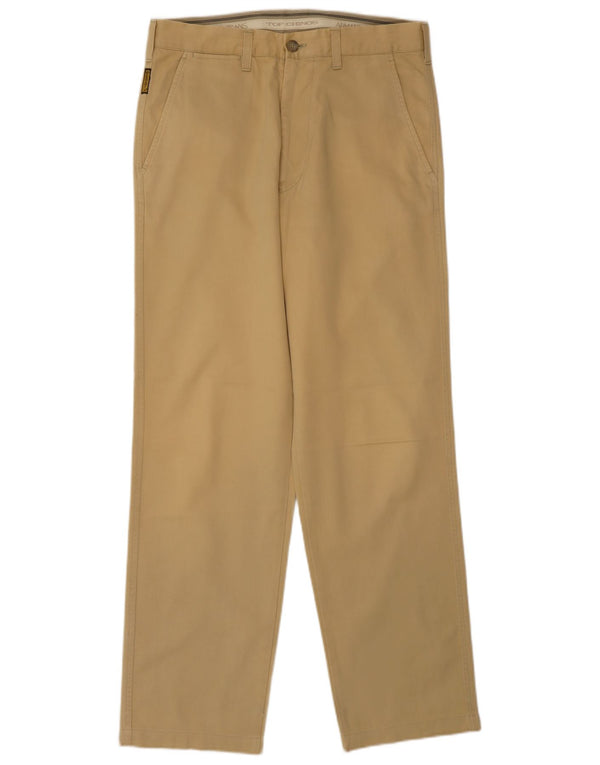 Armani Pantalones chinos rectos para hombre UK 36 Small W29 L30 Algodón beige
