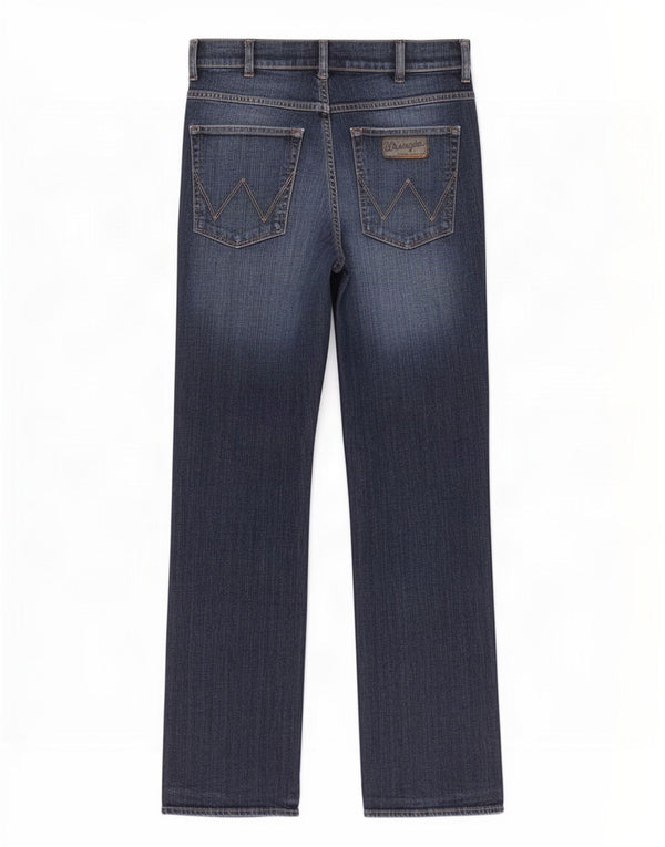 Wrangler Vaqueros Pittsboro Bootcut para hombre W32 L32 Algodón azul marino