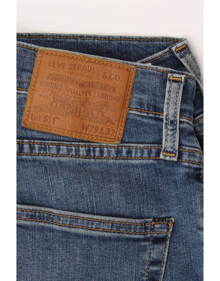 Levi's Hombre 511 Slim Jeans W29 L32 Algodón Azul