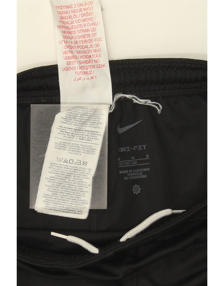 Nike Pantalones cortos deportivos Dri Fit para niños 10-11 años Mediano Negro Poliéster