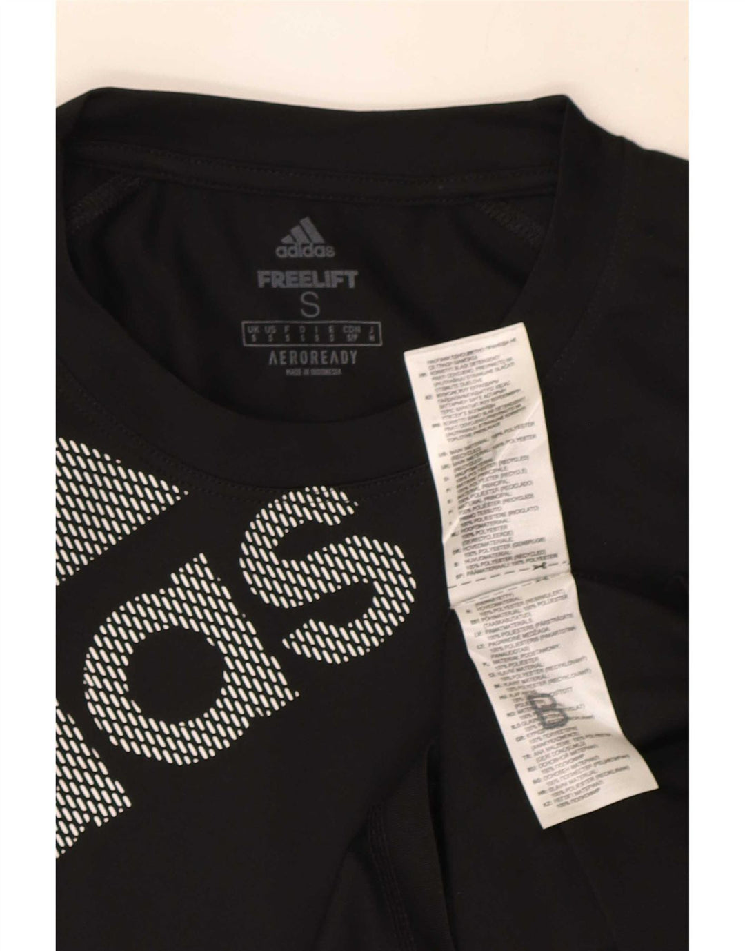 Adidas Hombre Aeroready Graphic Camiseta Top Pequeño Poliéster Negro