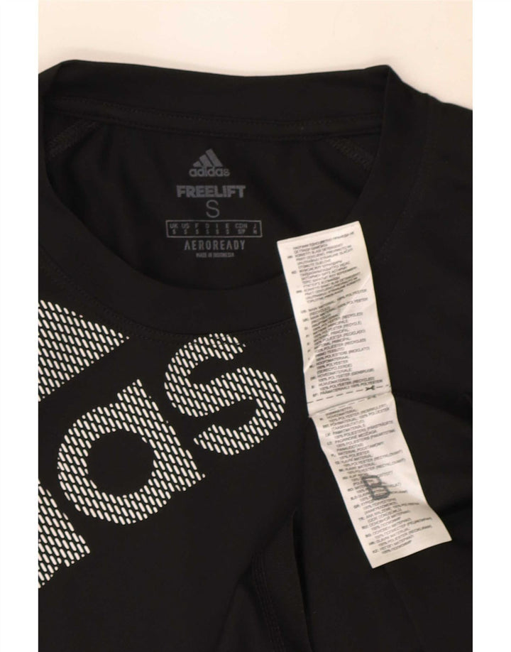 Adidas Hombre Aeroready Graphic Camiseta Top Pequeño Poliéster Negro