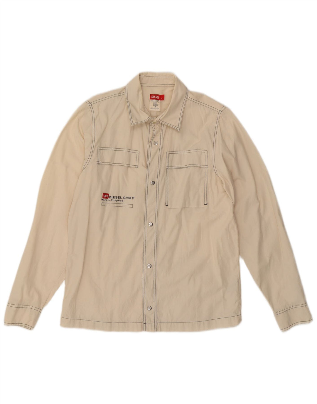 Camisa Diesel Hombre XL Blanco Roto