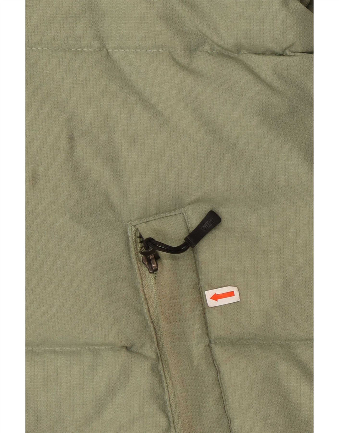 Fila Chaqueta acolchada con capucha para hombre UK 40 Large Verde Colorblock Poliéster