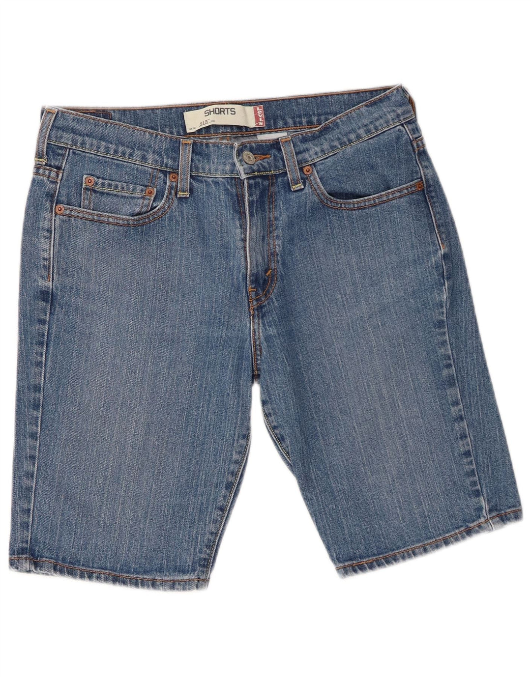 Levi's 515 pantalones cortos de mezclilla para mujer US 8 mediano W30 algodón azul