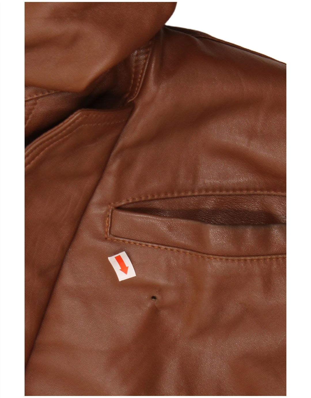 Vintage chaqueta de cuero para hombre Reino Unido 42 XL cuero marrón