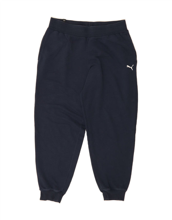 PUMA Mens Tracksuit Trousers Joggers Large  Navy Blue Vintage Puma and Second-Hand Puma from Messina Hembry 