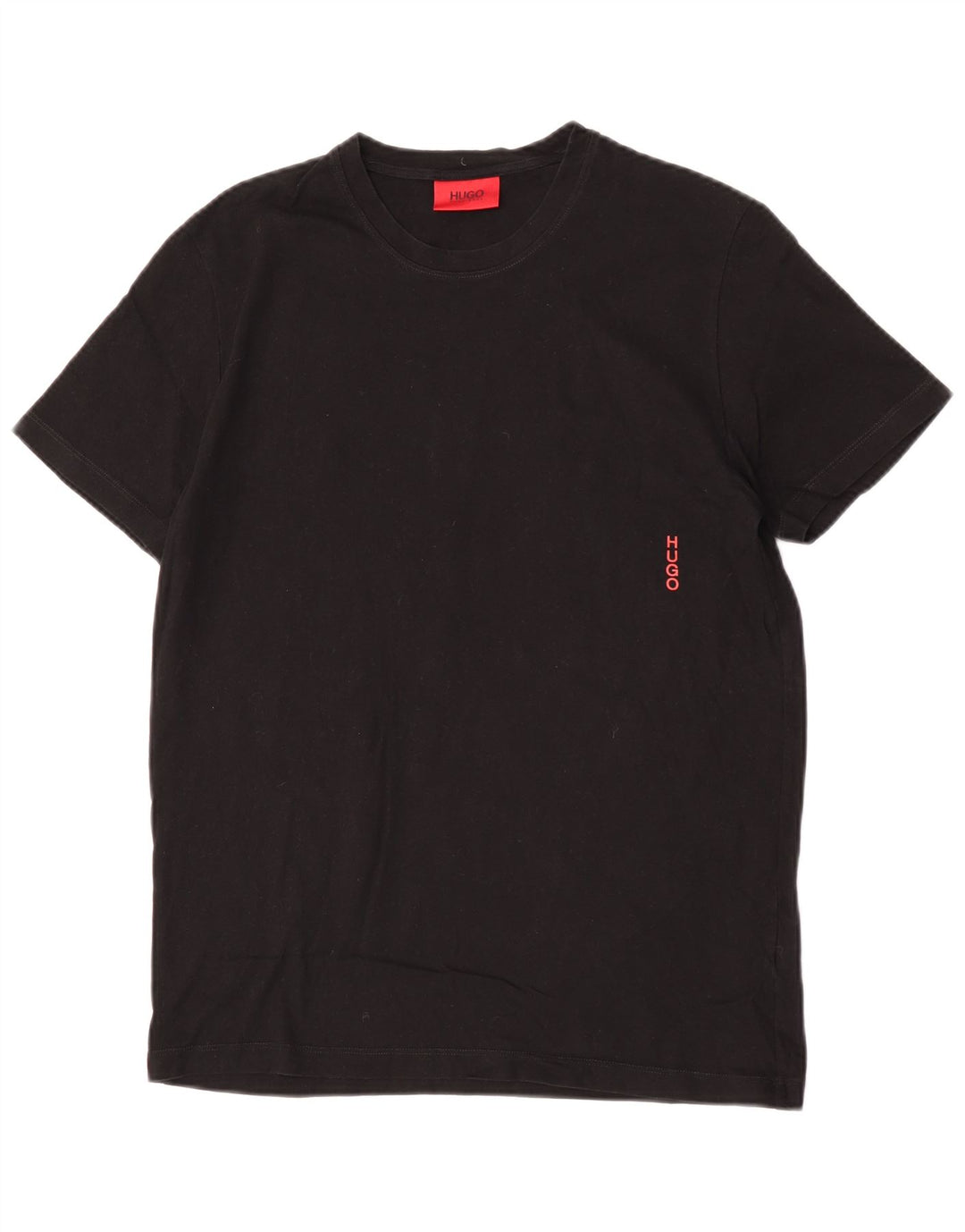 Hugo Boss Hombre Camiseta Top Small Algodón Negro