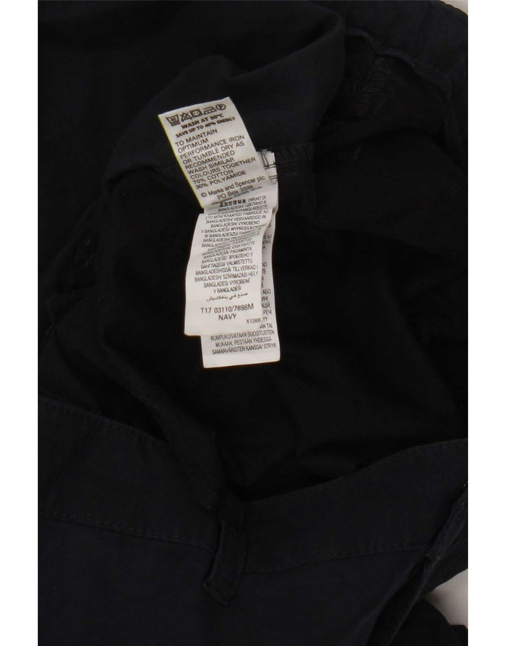Marks & Spencer Pantalones cortos cargo para hombre W38 XL Algodón azul marino