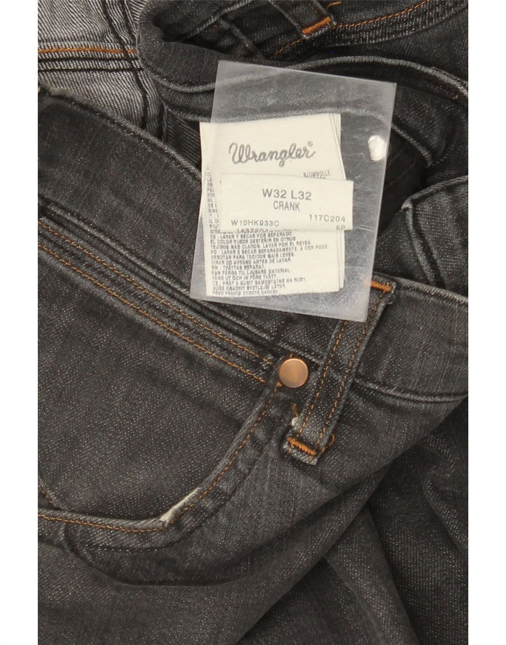 WRANGLER Vaqueros rectos con manivela para hombre W32 L32 Algodón gris