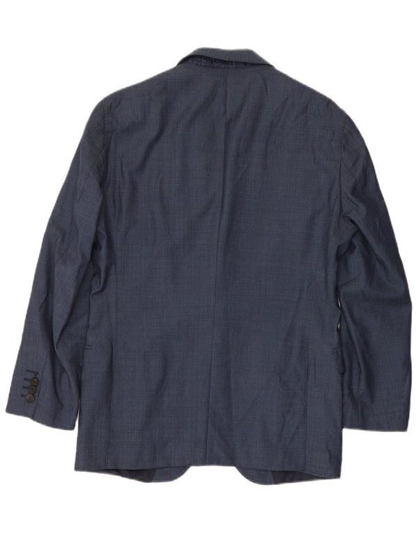 Hugo Boss Chaqueta tipo blazer de 2 botones para hombre EU 48 Lana azul marino mediana