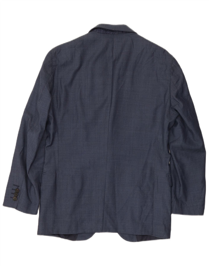 Hugo Boss Chaqueta tipo blazer de 2 botones para hombre EU 48 Lana azul marino mediana