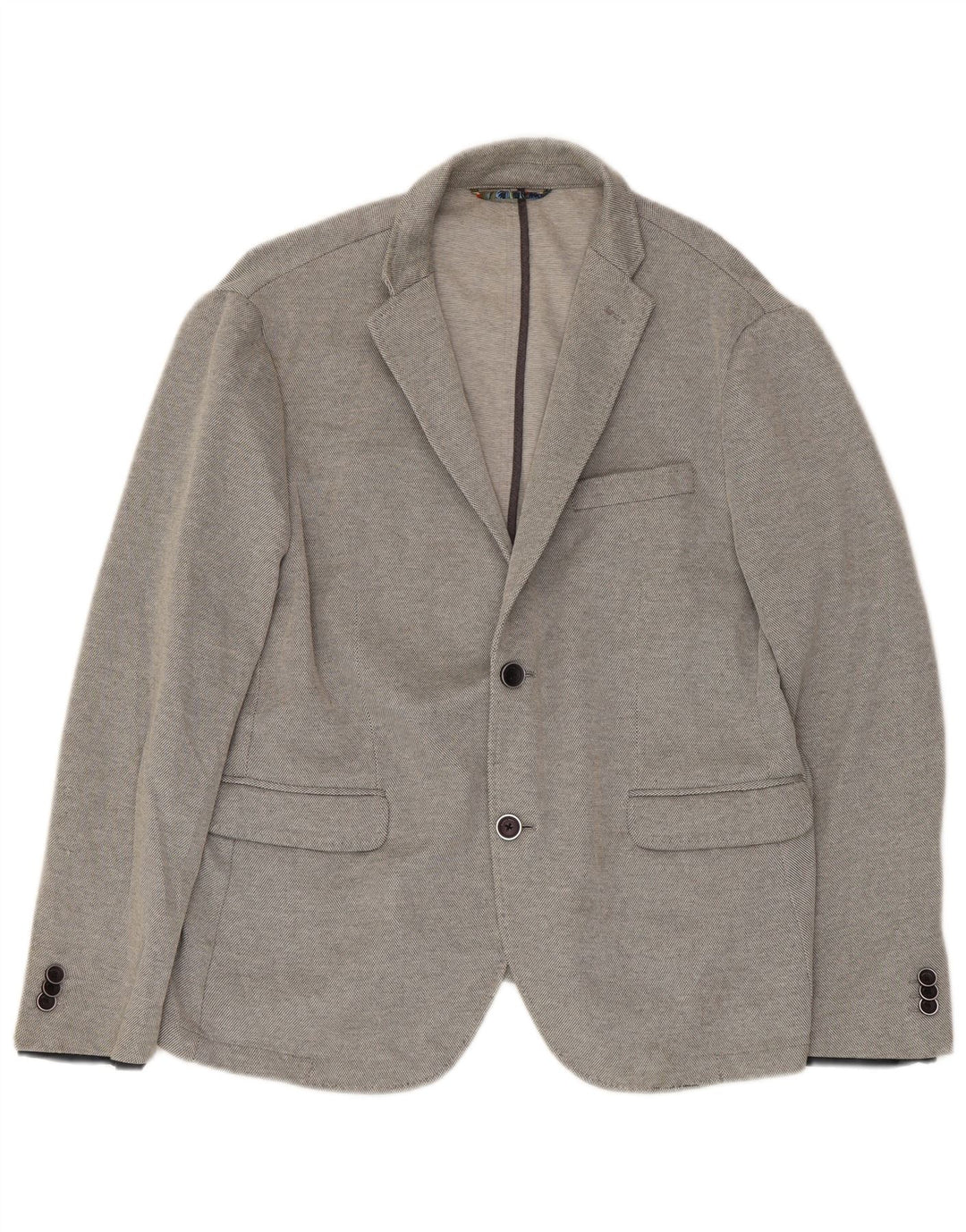 Zara Chaqueta Blazer De 2 Botones Para Hombre EU 56 XL Poliéster Gris