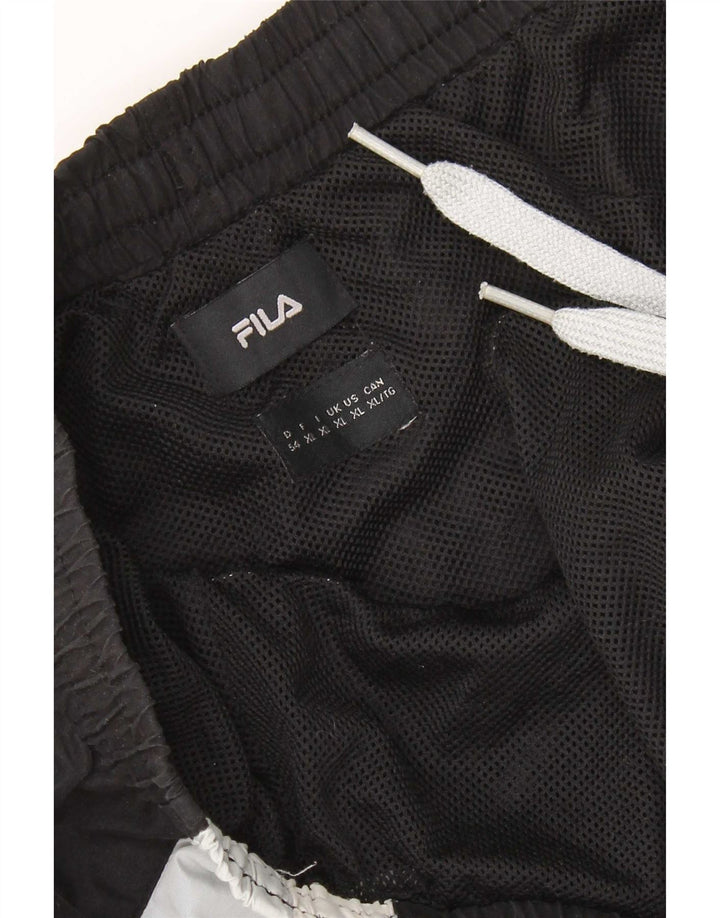 Fila Shorts deportivos para hombre XL Black Colourblock