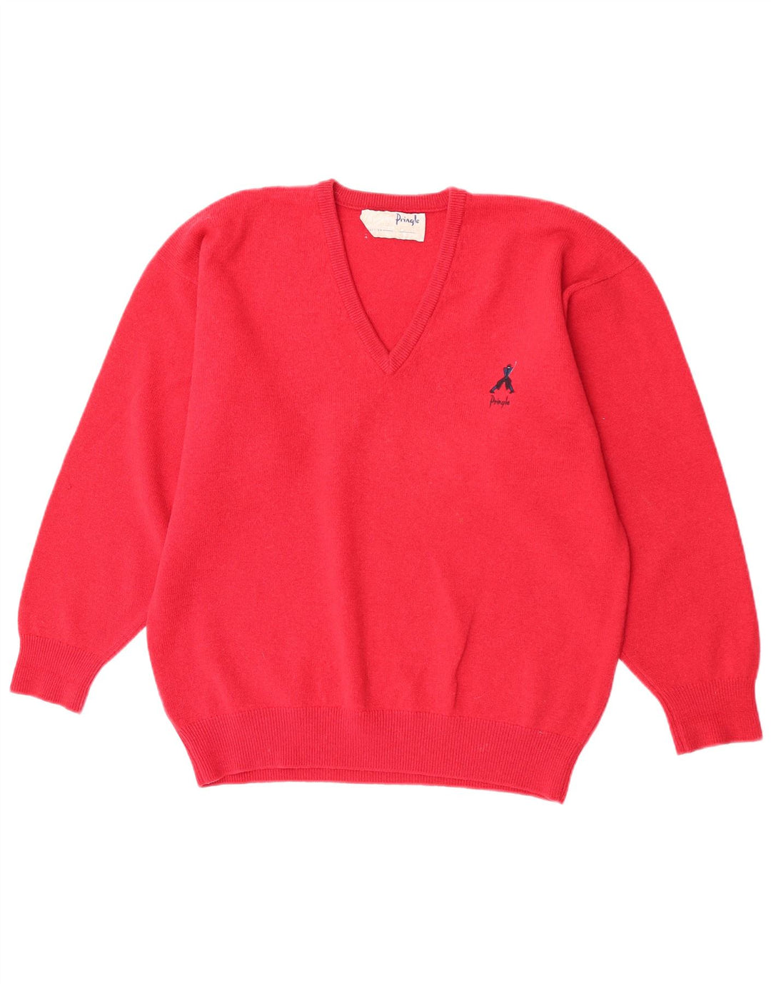 Pringle Jersey De Corte Regular Con Cuello En V Para Hombre De Lana Roja Mediana