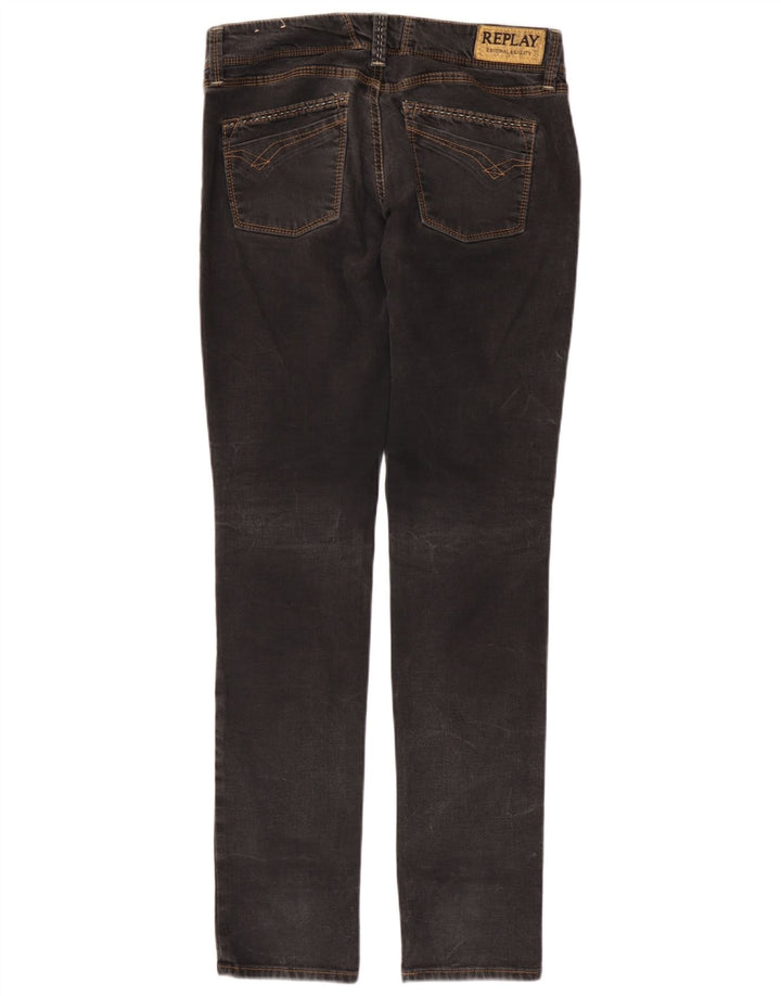 Vaqueros ajustados para mujer Replay W29 L34 Algodón gris